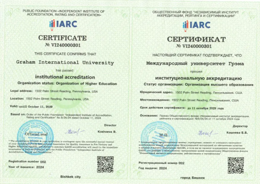 GIU IARC Accreditation 